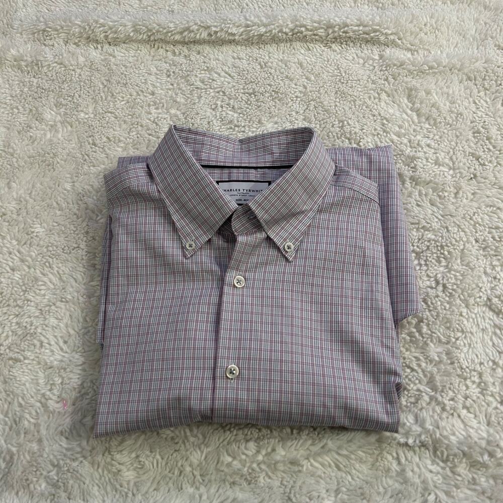 Charles Tyrwhitt Men's Multi-Color Slim Fit Dress Shirt 16.5/35 Business Preppy - Picture 1 of 7